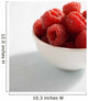 Bowl Of Raspberries Wall Mural