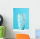 Very Full Glass Of Water With Ice Wall Mural