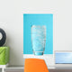 Very Full Glass Of Water With Ice Wall Mural