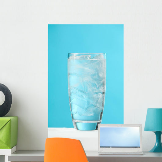 Very Full Glass Of Water With Ice Wall Mural