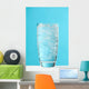Very Full Glass Of Water With Ice Wall Mural