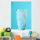 Very Full Glass Of Water With Ice Wall Mural