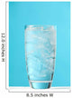 Very Full Glass Of Water With Ice Wall Mural