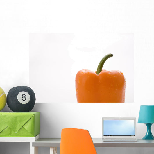 Side View Orange Pepper Wall Mural