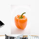 Single Orange Pepper Wall Mural