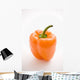 Single Orange Pepper Wall Mural