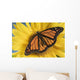 Monarch Butterfly On Sunflower Wall Mural