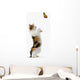 Kitten And Monarch Butterfly Wall Decal