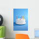 Birthday Cake With Candles Wall Mural