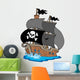 Pirate Sailboat Wall Decal