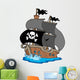 Pirate Sailboat Wall Decal