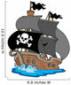 Pirate Sailboat Wall Decal