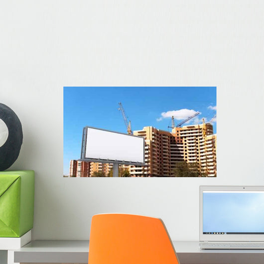 City Advertising Construction Wall Decal