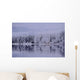 Early Winter Snow Greys The Trees Wall Mural