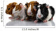Four Baby Guinea Pigs Wall Decal