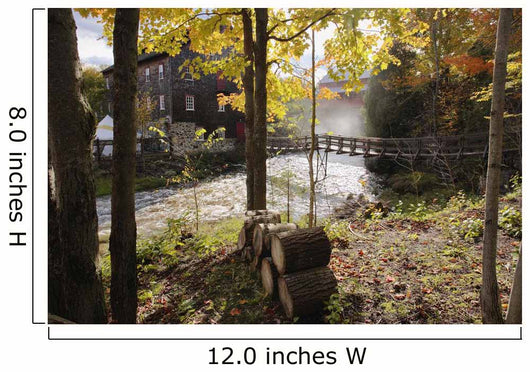 View Of Ulverton Wool Mill, Eastern Townships, Quebec, Canada Wall Mural