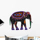 Ethnic Elephant Wall Decal