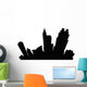 Cartoon Skyline Silhouette City Wall Decal