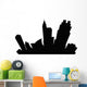 Cartoon Skyline Silhouette City Wall Decal