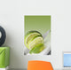 A Knife Cutting A Lime Wall Mural
