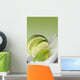 A Knife Cutting A Lime Wall Mural