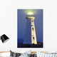 View Of Cape Spear Lighthouse In Fog At Twilight Wall Mural