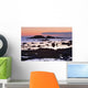 View Of Rock And Sea At Twilight Wall Mural