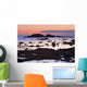 View Of Rock And Sea At Twilight Wall Mural