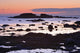 View Of Rock And Sea At Twilight Wall Mural