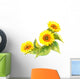 Illustrated sunflowers Wall Decal