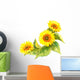 Illustrated sunflowers Wall Decal