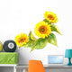 Illustrated sunflowers Wall Decal