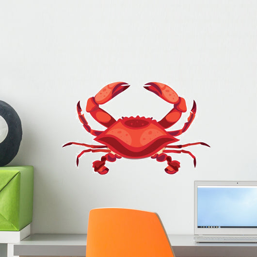 Red Crab Wall Decal