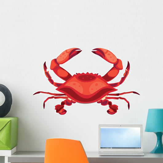 Red Crab Wall Decal