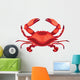 Red Crab Wall Decal
