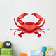 Red Crab Wall Decal