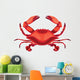 Red Crab Wall Decal