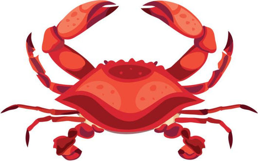 Red Crab Wall Decal