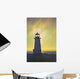 Sunset Over Peggy's Cove Lighthouse Wall Mural