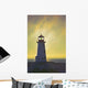 Sunset Over Peggy's Cove Lighthouse Wall Mural