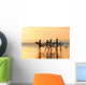 Surfers at Sunset Wall Mural