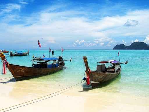 Fishing Boats Turquoise Water Wall Decal