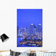 San Diego Skyline And Harbour Island Boats In The Foreground Wall Mural