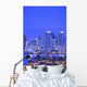 San Diego Skyline And Harbour Island Boats In The Foreground Wall Mural