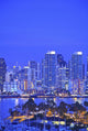 San Diego Skyline And Harbour Island Boats In The Foreground Wall Mural