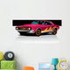 Purple hot rod car Wall Decal