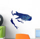 Tiburon Ballena Diving Whales Wall Decal Sticker Set