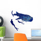 Tiburon Ballena Diving Whales Wall Decal Sticker Set