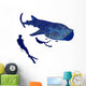 Tiburon Ballena Diving Whales Wall Decal Sticker Set