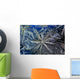Extreme Close Up Of Frost Crystal With Colourful Lighting Wall Mural